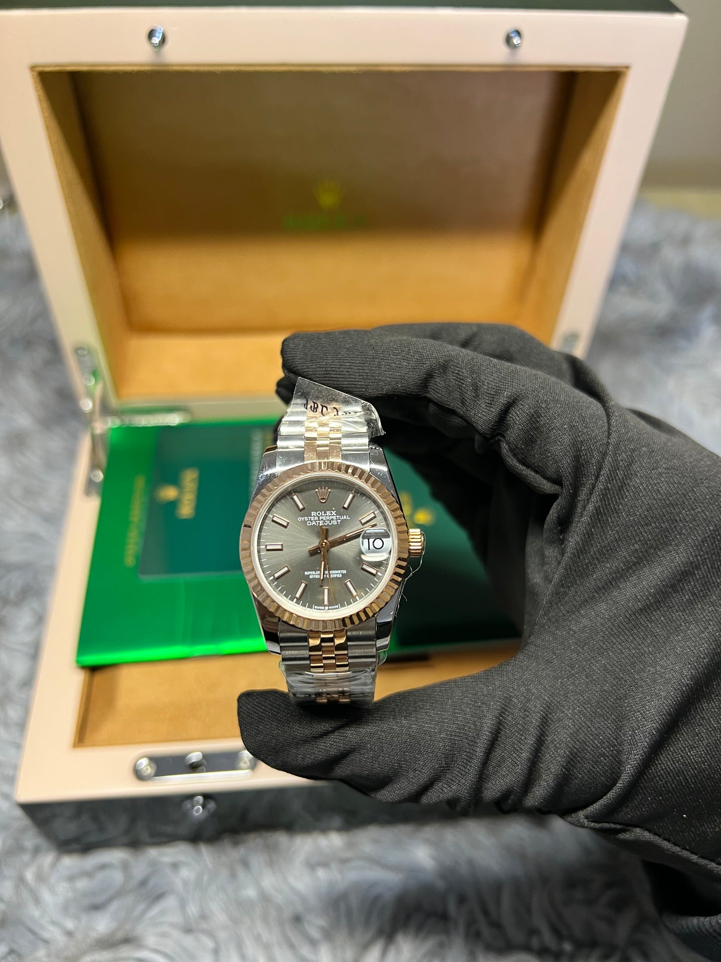 Rolex Datejust 31MM Gri Kadran Replika Bayan Kol Saati