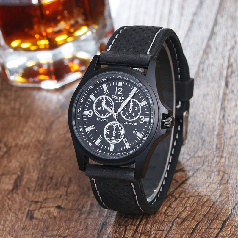 New men and women silica gel quartz watch Sloggi black and white sports watches for men