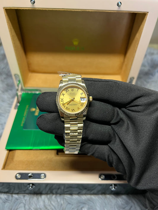 Rolex Datejust 31 MM Sarı Roma Rakamlı Bayan Kol Saati