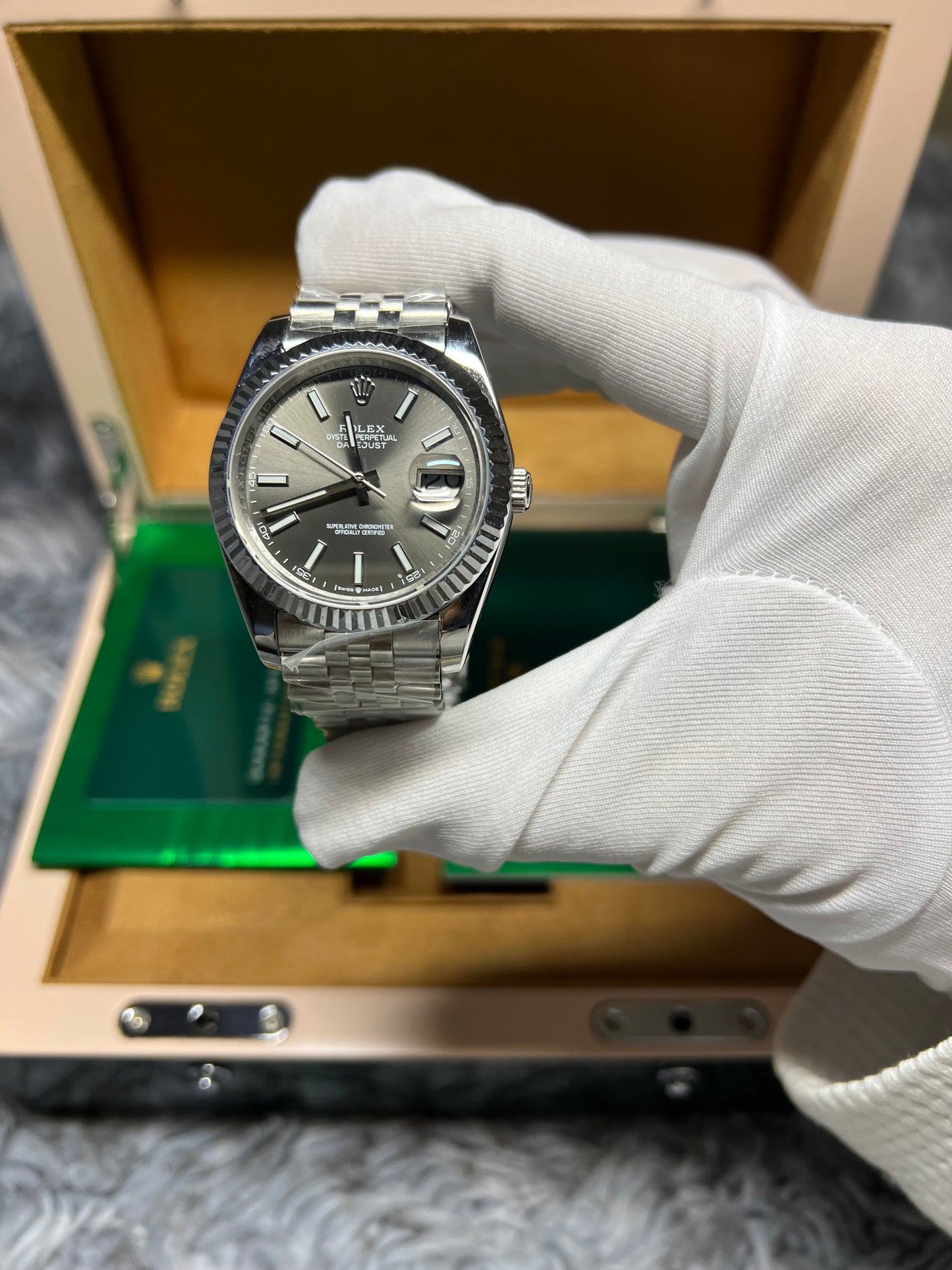 Rolex Datejust 41 MM Gri Kadran Jubile Kordon Erkek Kol Saati